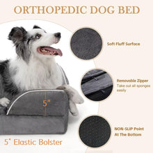 Load image into Gallery viewer, Orthopedic Comfy Dog Bed - Dark Grey Extra Large
