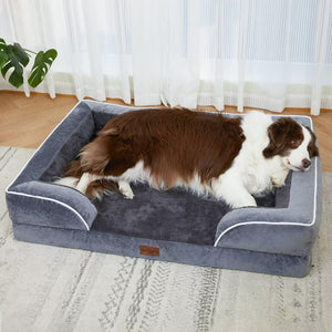 Orthopedic Comfy Dog Bed - Dark Grey Extra Large